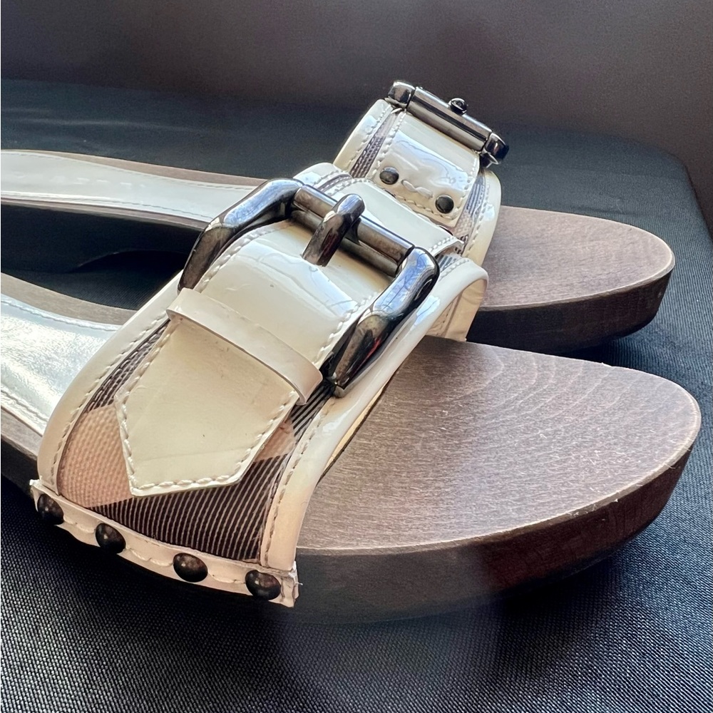 Burberry Wooden Slide Sandals